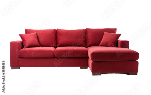 Plush Sectional Sofa On Transparent Background ©  Creative_studio
