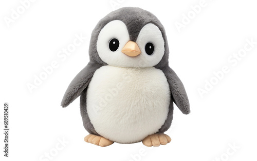 Penguin Stuffed Toy On Transparent Background