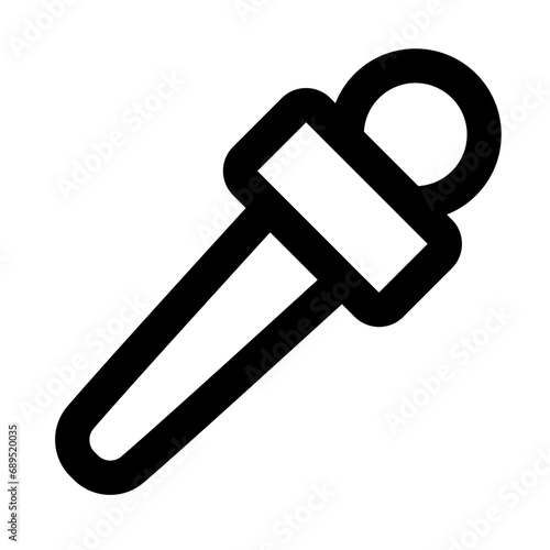 mic line icon