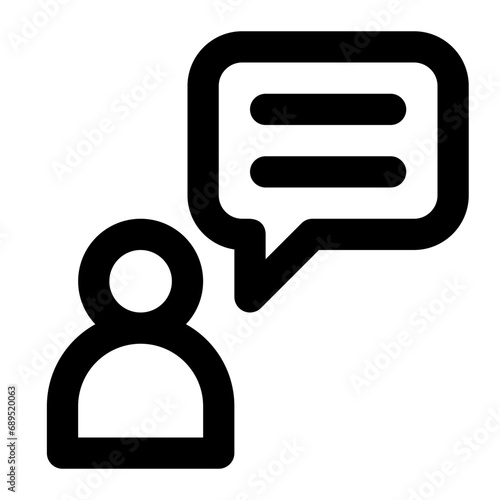 news reporter line icon