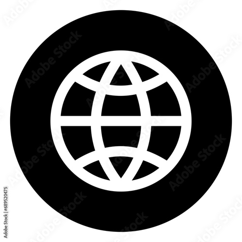 globe glyph icon