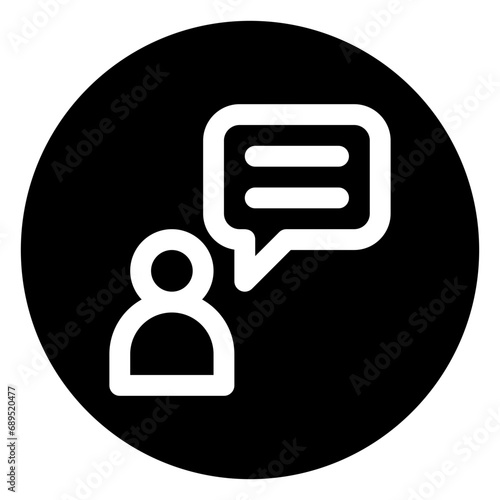 news reporter glyph icon