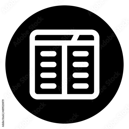 news glyph icon