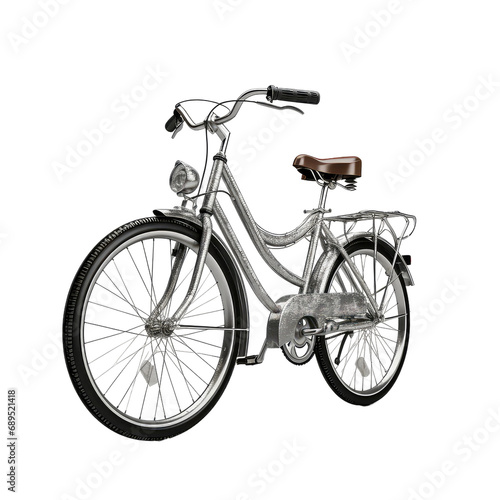 Stylized Cycling On Transparent Background