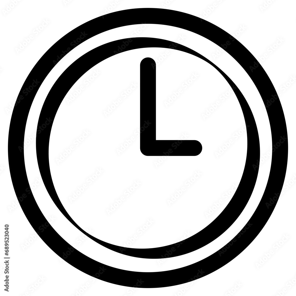 Clock vector shape Clock vector shape