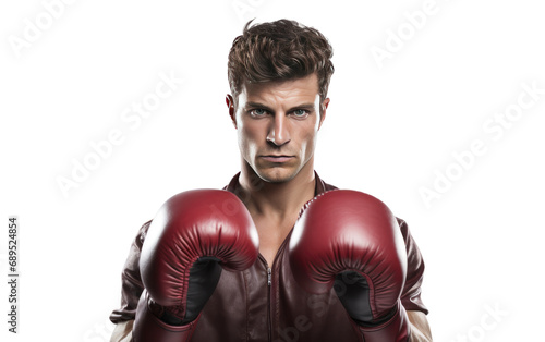 Young Male Wearing Boxing in Angry Mood Isolated on Transparent Background PNG © Haider