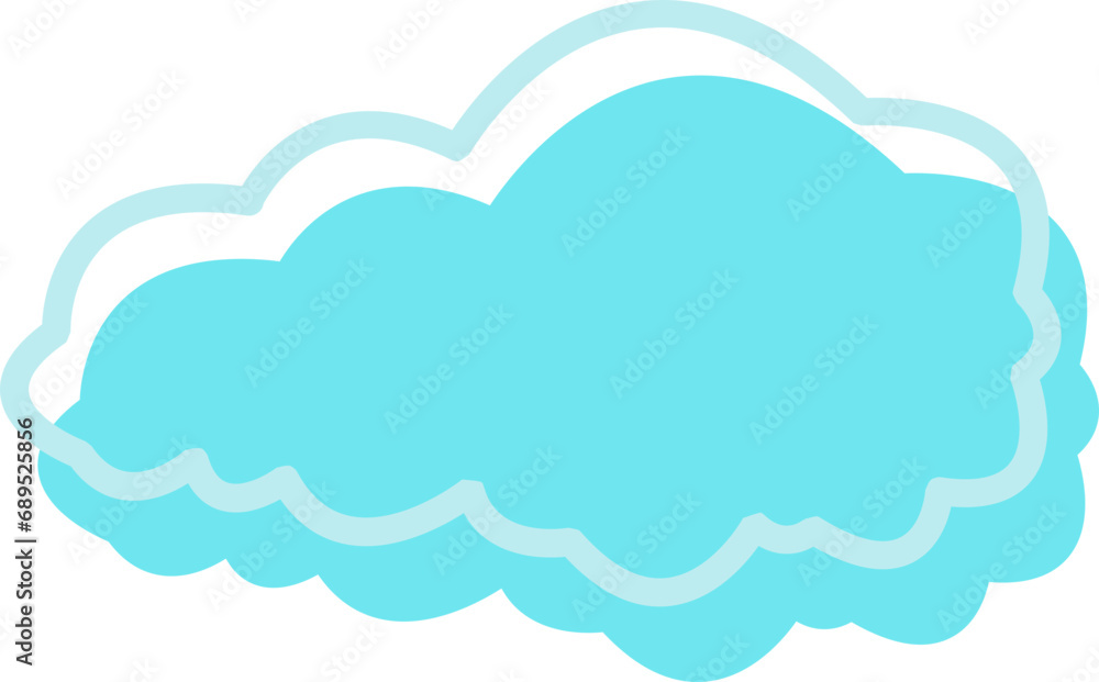 cloud vector shape