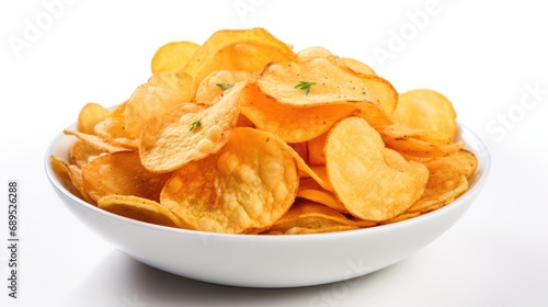 Spicy potato chips. Generative AI