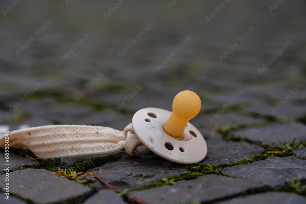 Obraz premium Weggeworfener Schnuller