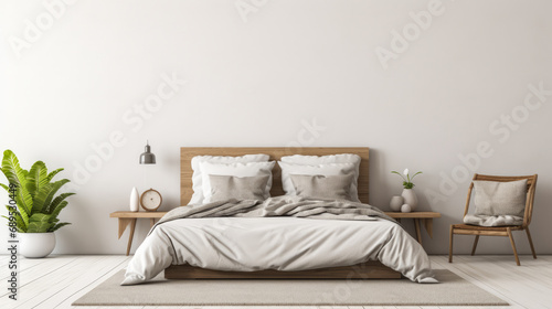 Elegant minimalist bedroom design © JuanM