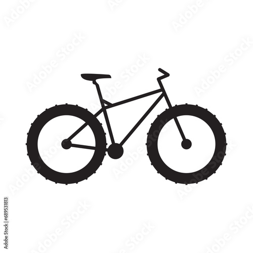 fat bike icon vector