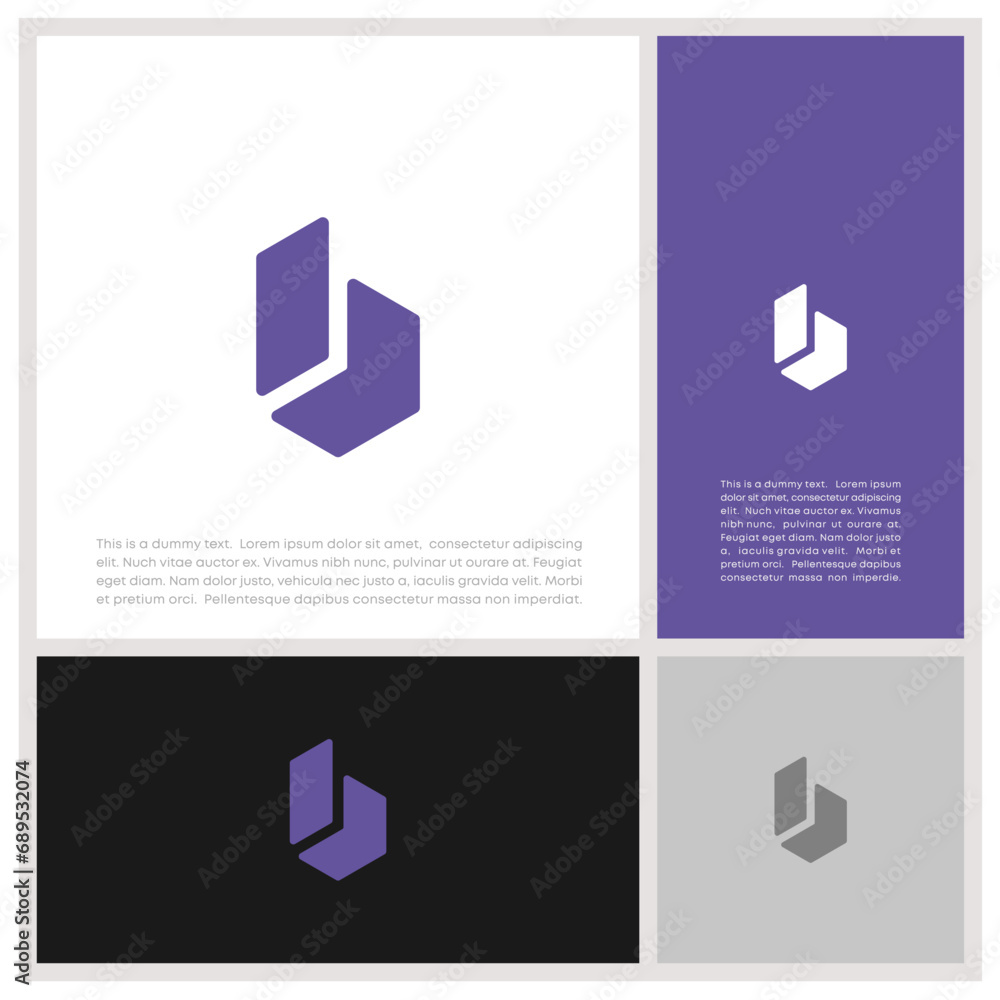 Initials B logo design. Initial Letter Logo. Innovative high tech logo template. Initials B logo design. Initial Letter Logo. Innovative high tech logo template.