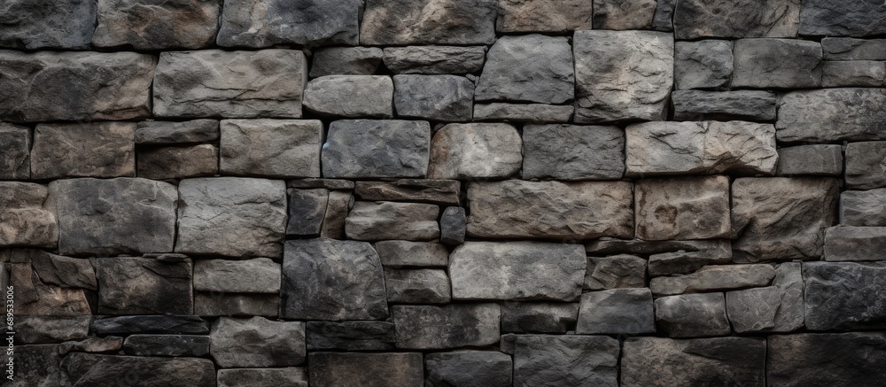 In the background, an abstract pattern on an old stone wall adds texture to the material surface, providing ample copy space.