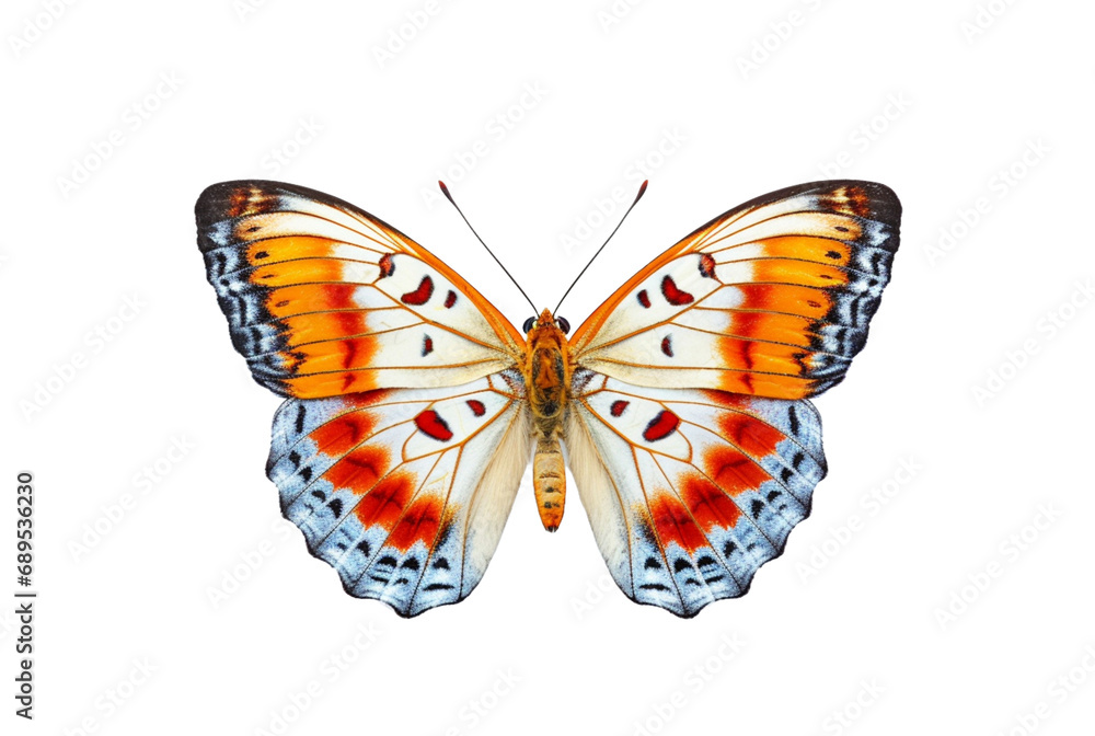 Obraz premium beautiful colorful butterfly isolated transparent background. generative ai