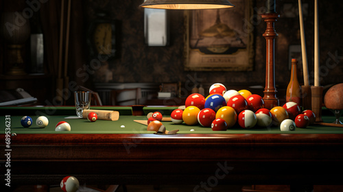 Billiards table balls