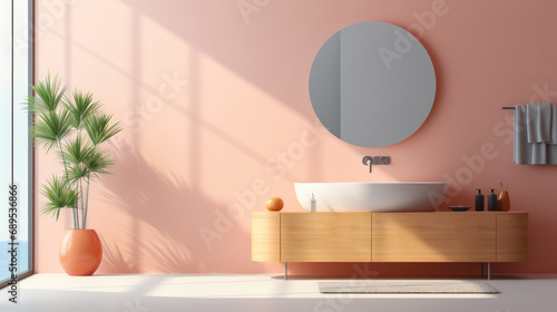 Elegant minimalist bathroom design