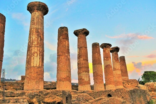 Juno Temple, Valley of Temples, Agrigento, Sicily, Italy, Europe photo