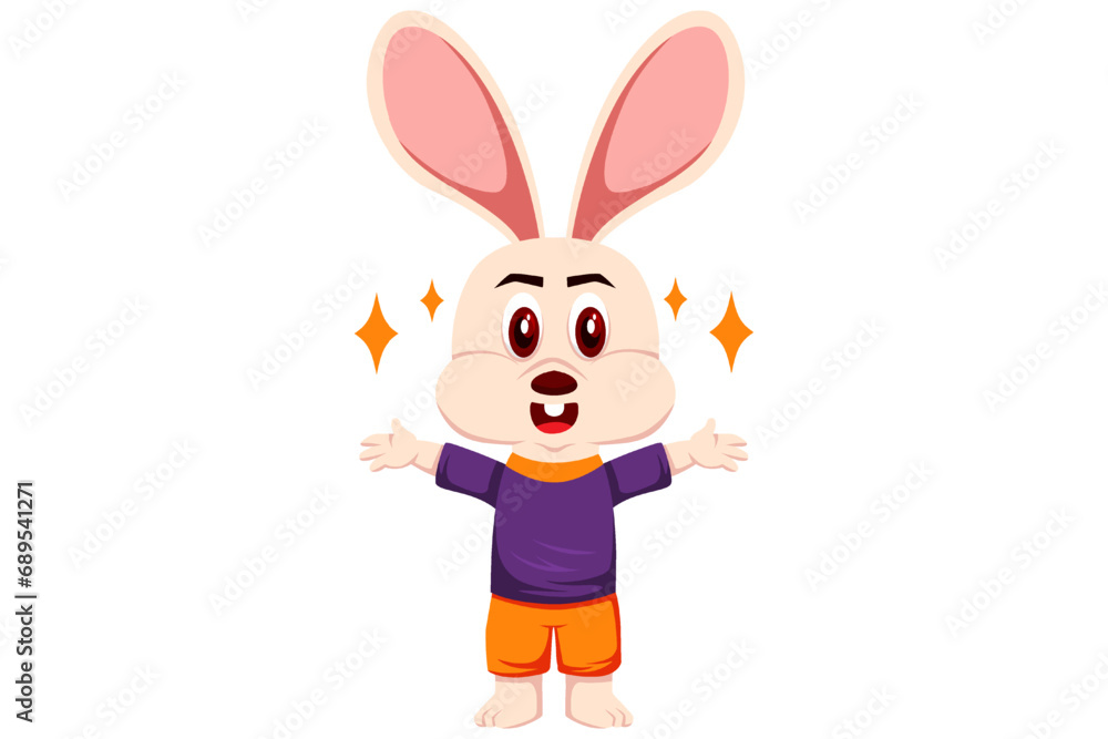 Cute Bunny Character Design Illustration Cute Bunny Character Design Illustration