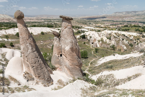 Three Beauties, the family of fairy chimneys in Cappadocia, Turkey