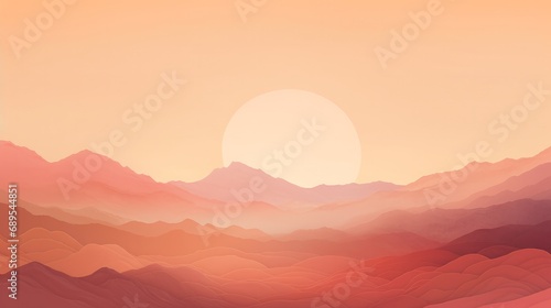 Background with warm sunset tones  blending orange and pink for a soothing slide backdrop