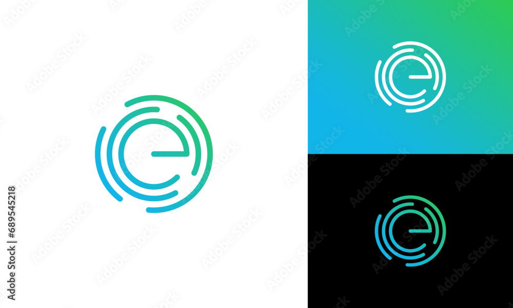 e initial logo design vector template e initial logo design vector template