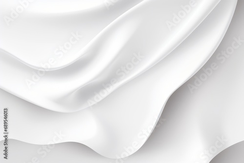 White & Grey Satin Elegance. Beautiful Silk Drapery