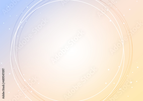 パステルグラデーションの円形背景