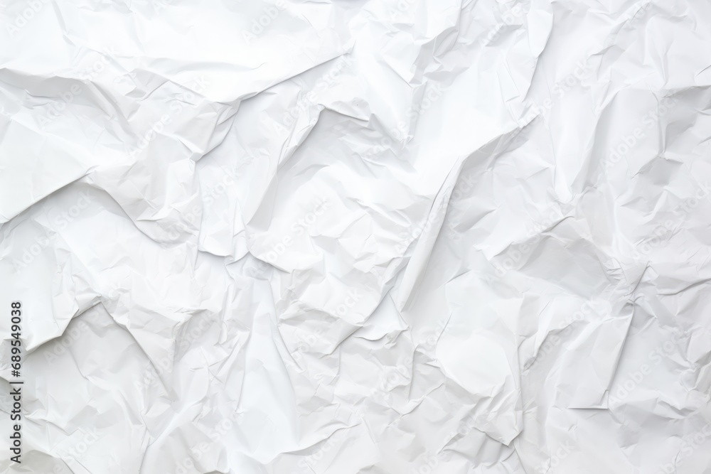 Fototapeta premium White crumpled paper texture background. Weathered white paper texture background. Artistic abstract creative concept