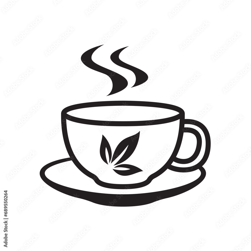 tea cup icon design vector template tea cup icon design vector template