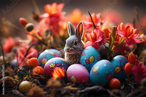 egg, easter, nest, eggs, food, holiday, spring, decoration, celebration, straw, basket, color, isolated, brown, bird, nature, tradition, colorful, object, season, traditional, symbol, green, natural, 