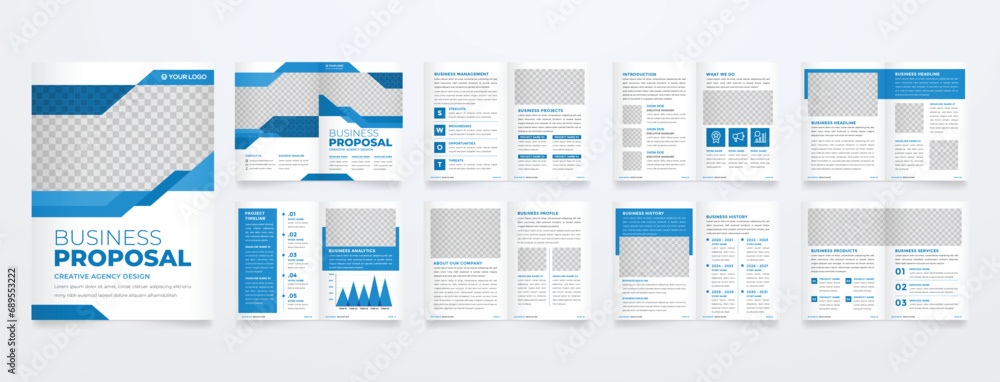 brochure template with modern concept and minimalist layout use for business profile and product catalog - obrazy, fototapety, plakaty 