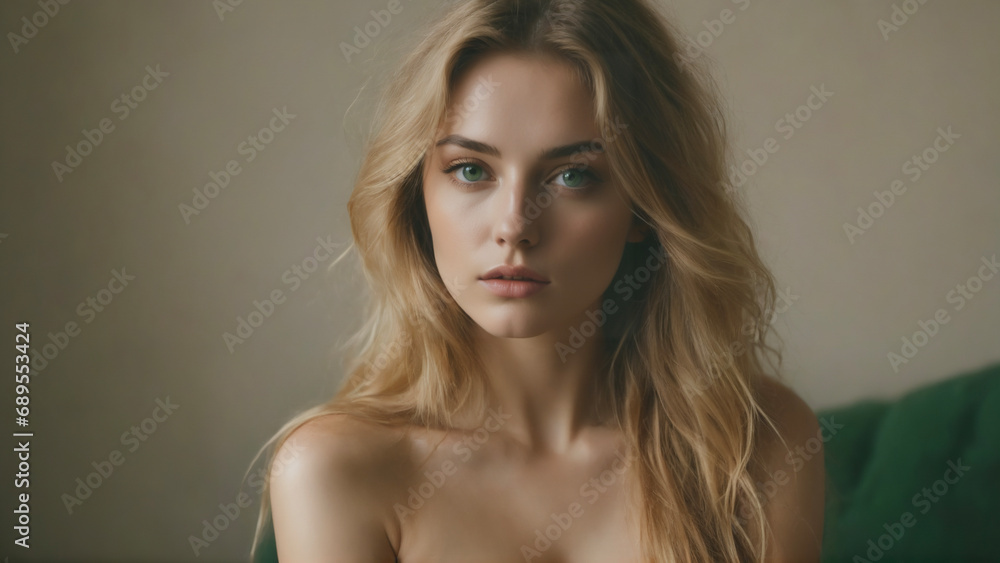 Naklejka premium portrait of a woman