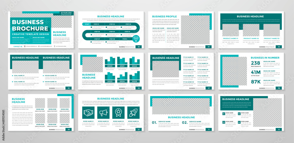 presentation template with modern concept and minimalist layout use for business profile and product catalog presentation template with modern concept and minimalist layout use for business profile and product catalog
