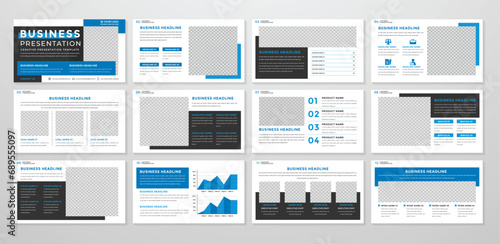 presentation template with modern concept and minimalist layout use for business profile and product catalog