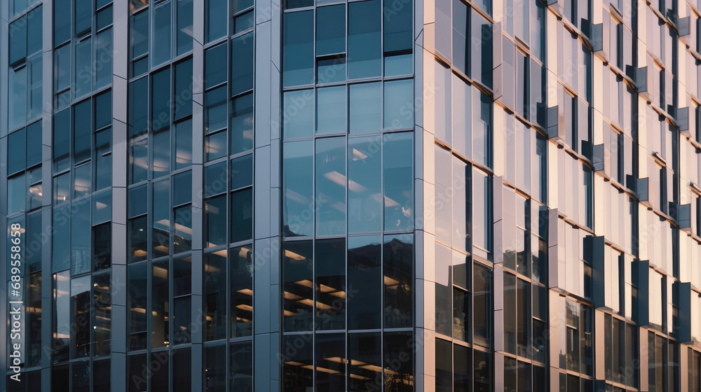 Office building with many window, outside view photo Office building with many window, outside view photo