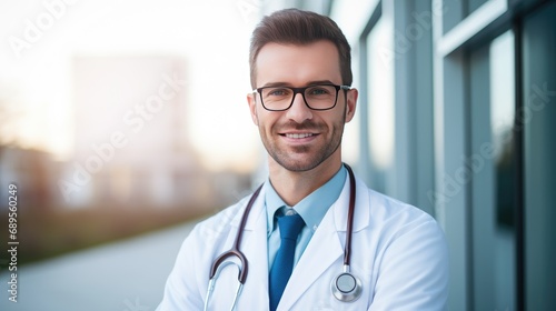 Portrait of a doctor, close-up shot