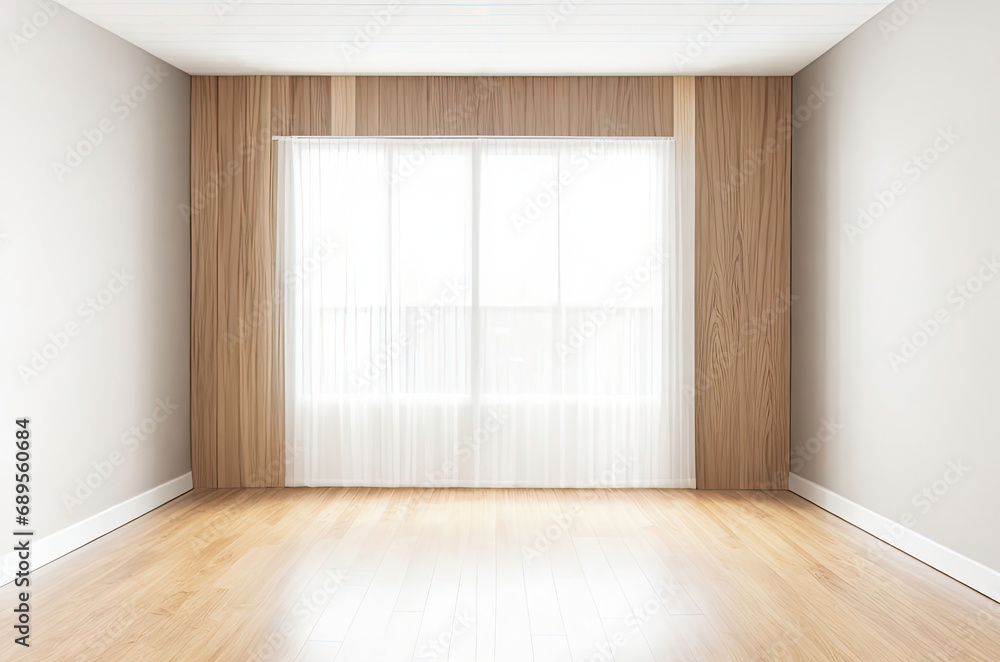 Obraz premium Luxury Home Hardwood Flooring ,Contemporary entrance with empty space 