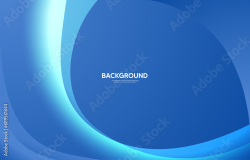 Abstract blue background with circles