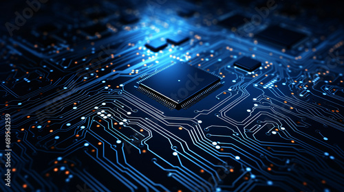Abstract circuit board high-tech digital technology