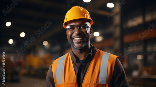 Industry Engineer Worker Wearing Safety
