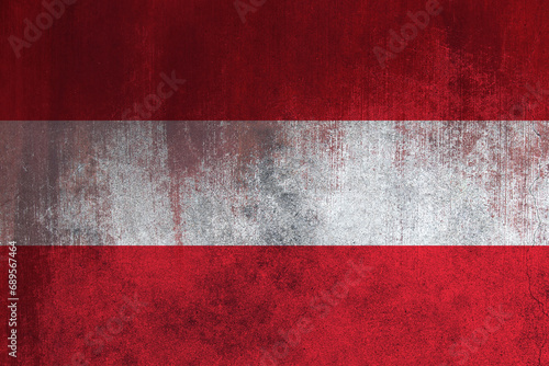 Flag of Austria, Austria National Grunge Flag, High Quality fabric and Grunge Flag Image. Fabric flag of Austria. Austria flag. 