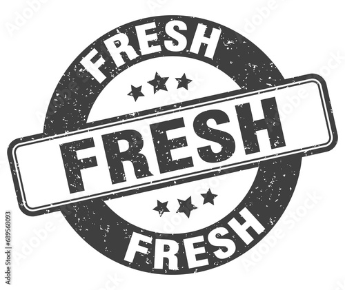 fresh stamp. fresh label. round grunge sign