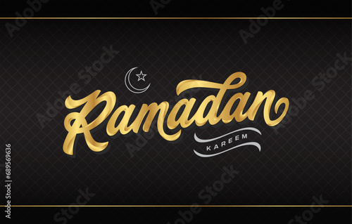 Ramadhan tipografi for branding, poster social media graphic, or any visual communication photo