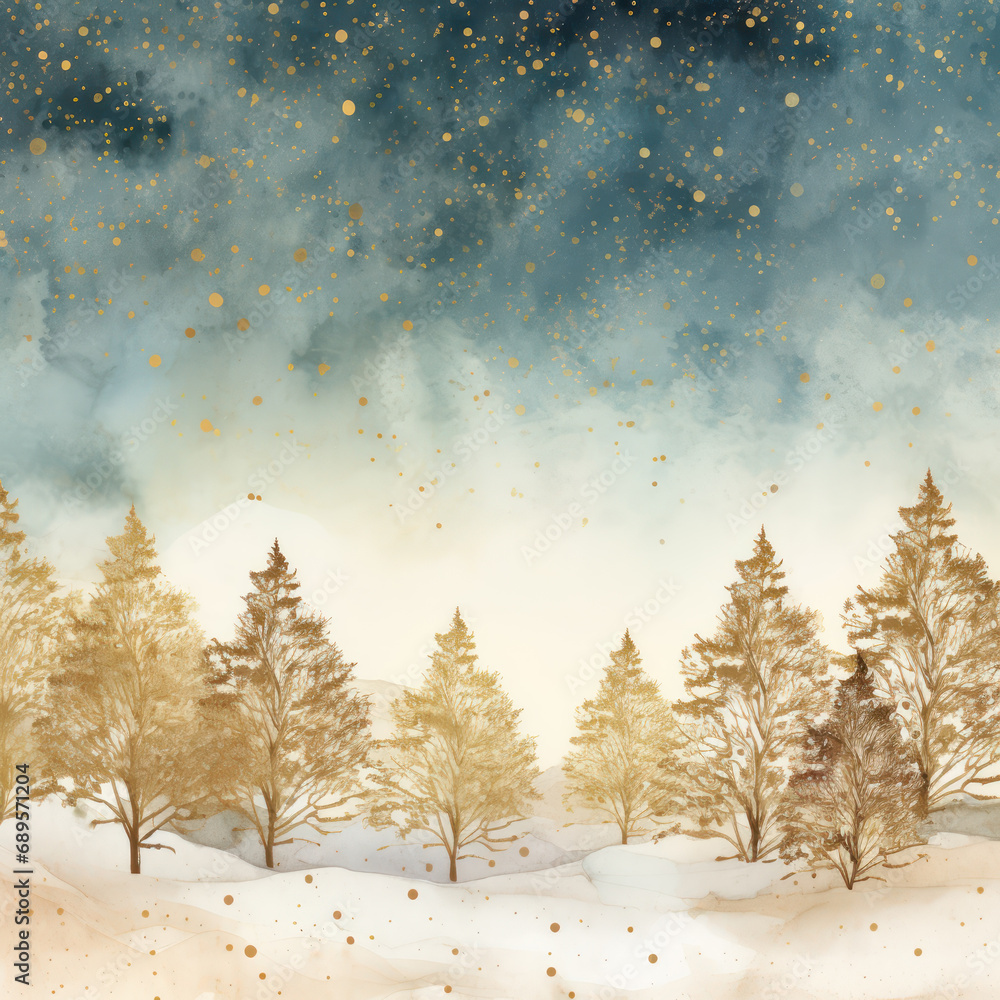 Abstract decorative trees background Abstract decorative trees background
