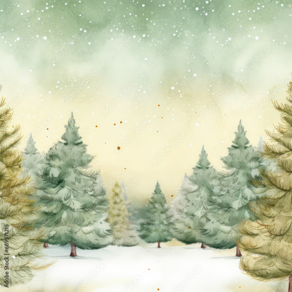 Fototapeta premium Abstract decorative trees background