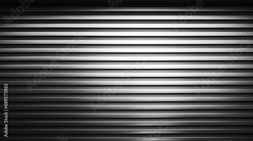 Gray metal shutters. Background of horizontal galvanized sheet metal texture.Corrugated Metal horizontal pattern