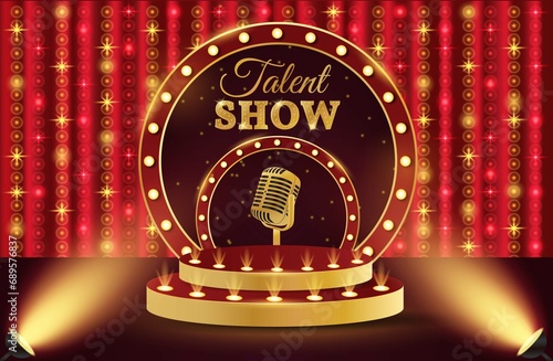 Quadro su tela Show talent podium