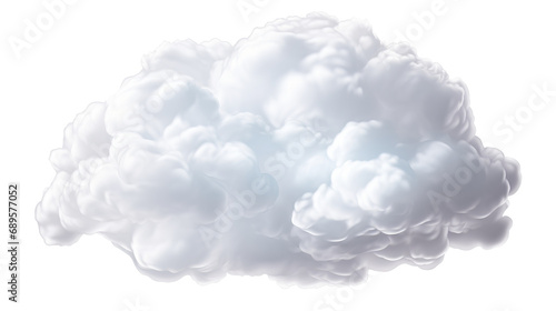 cloud as element in isolated background