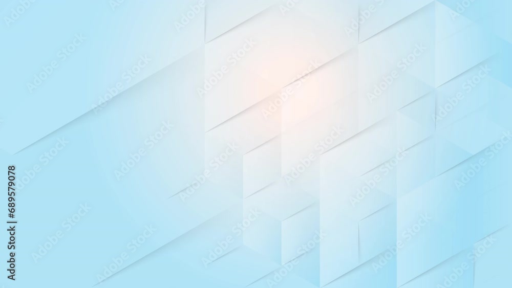 Abstract creative motion hexagon with shadow on gradient light blue background. Video animation Ultra HD 4k footage. Abstract creative motion hexagon with shadow on gradient light blue background. Video animation Ultra HD 4k footage.