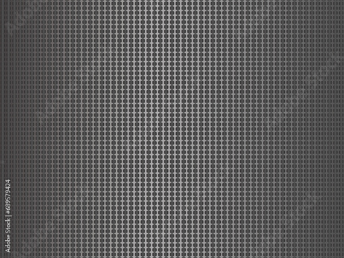 Black metal texture steel background. Perforated metal sheet. 